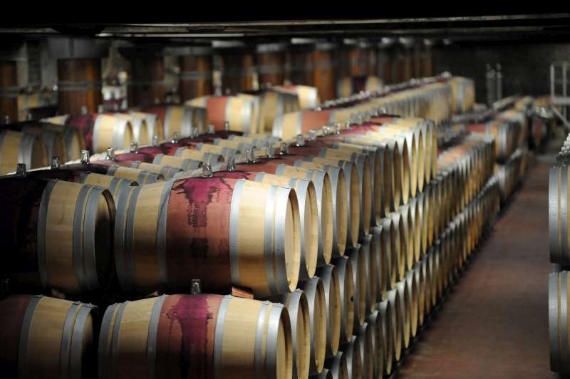 The barrel cellar at Pichon lalande